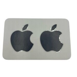 NEW Black Apple Logo Stickers Decals - Genuine OEM – Set of‎ 2